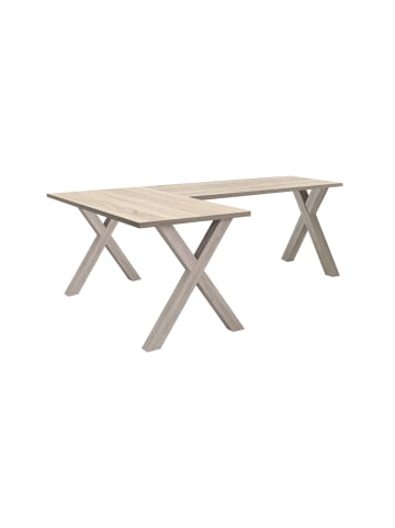 58 aufm Kessel ECKSCHREIBTISCH Ede 1 210 x 120 x 75 Computertisch Eiche sägerau