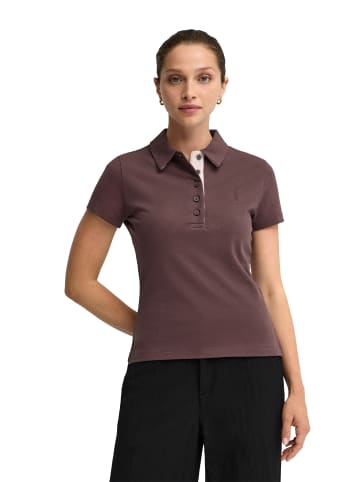 Polo Club Poloshirt WOMAN RIGBY GO POLO SS W IO SHORT SLEEVE SLIM FIT in Pflaumen