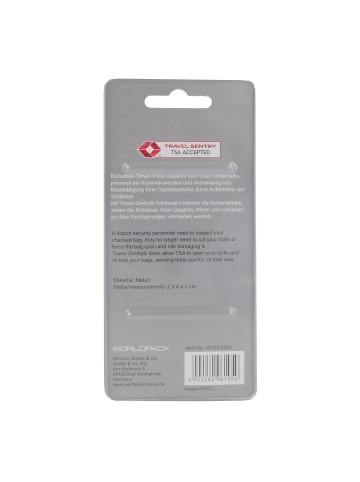Worldpack Travel Accessoires TSA-Vorhängeschloss 2 cm in gold