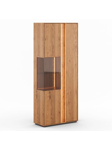 Feldmann-Wohnen Vitrine Collodi Wildeiche Natur 84,5 / 37 / 205cm