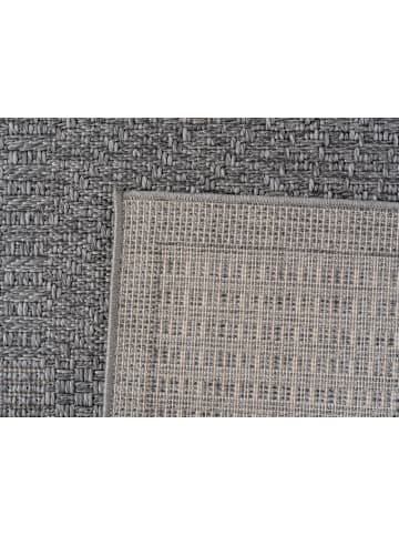 KADIMA DESIGN Teppich In-/Outdoor Flachgewebe Karomuster Polypropylen Küche in Grau