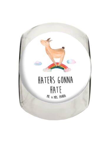 Mr. & Mrs. Panda Vorratsdose Lama Regenbogen mit Spruch in Weiß