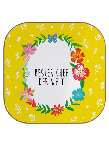 Mr. & Mrs. Panda Untersetzer Tasse Chef mit Spruch in Weiß