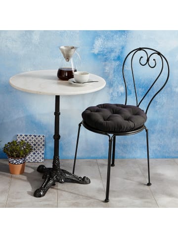 Butlers Gartenmöbel-Set CASTELLO 3-tlg. in Schwarz / Weiß