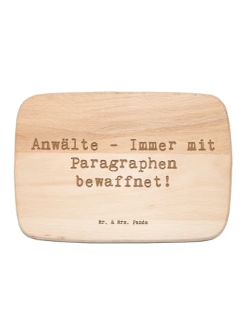 Mr. & Mrs. Panda Hackbrett Spruch Anwalt Paragraphen mit Spruch in Transparent