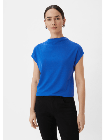 comma T-Shirt ärmellos in Blau