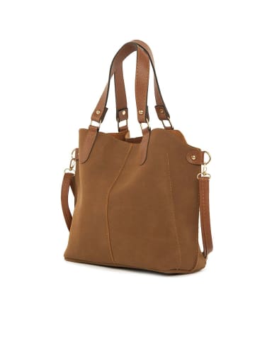 BAGmori Schultertasche in Camel