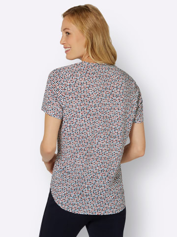 WITT WEIDEN Druckbluse in ecru-erdbeere-bedruckt