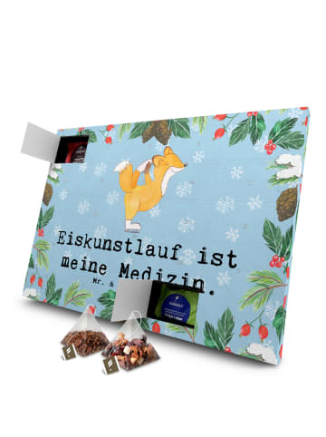 Mr. & Mrs. Panda Advents-Teekalender Fuchs Eiskunstläufer mit Sp... in Eisblau