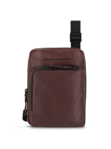 Piquadro Harper Umhängetasche Leder 18 cm in dark brown