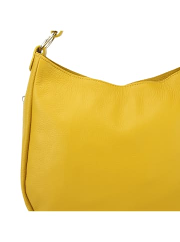 Florence Florence Schultertasche, Shopper Leder gelb ca. 30cm