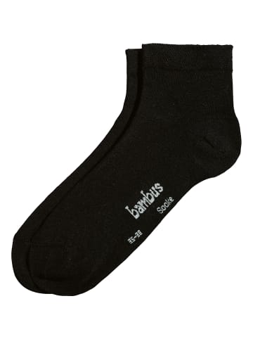 Erwin Müller Kurzsocken 6 Paar in schwarz