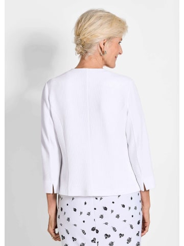 GOLDNER Eleganter Jersey-Kurzblazer in weiß