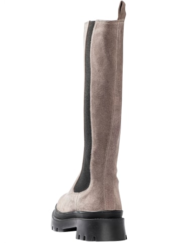 sheego Weitschaftstiefel in taupe