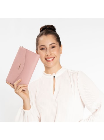 Lazarotti Bologna Leather Clutch Tasche Leder 23 cm in pink