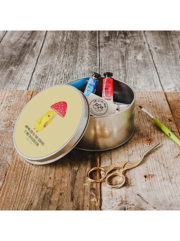 Mr. & Mrs. Panda Kaffeedose Küken Fliegenpilz mit Spruch in Gelb Pastell