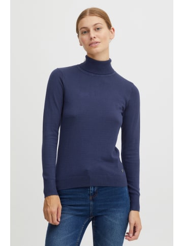 Oxmo Rollkragenpullover OXKatja in Dunkelblau