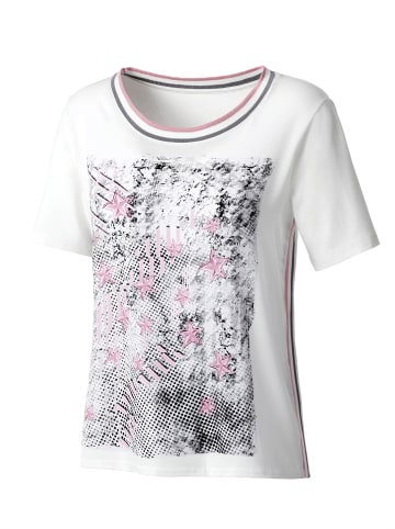 WITT WEIDEN Shirt in wollweiß-rosé-bedruckt