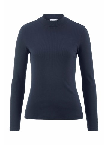 Hessnatur Rib Longsleeve Slim in marine