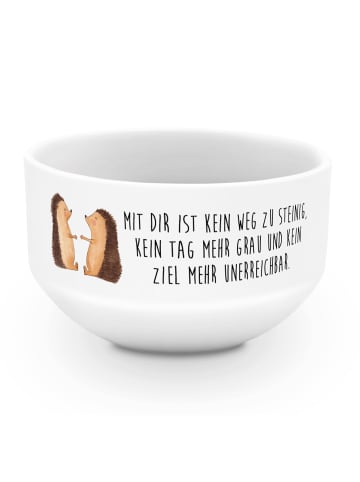 Mr. & Mrs. Panda Smoothie Bowl Igel Liebe mit Spruch in Weiß