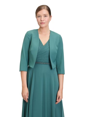 Vera Mont Bolero-Jacke mit Kellerfalten in Dark Emerald