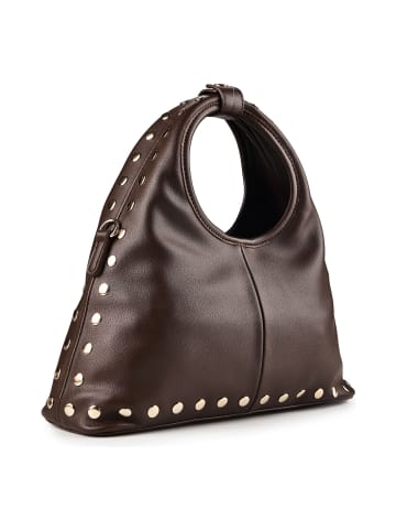 Valentino Florayne Handtasche Leder 31 cm moro