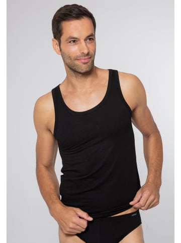 Ammann Unterhemd / Tanktop Cotton & More in Schwarz