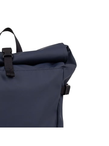 SANDQVIST Stream Slim Rolltop - Rucksack 16" 65 cm (black) in navy