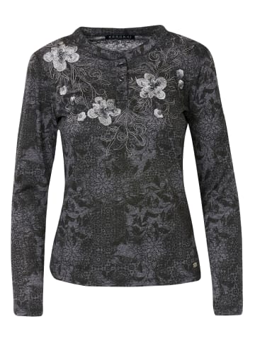 KOROSHI Langarm-T-Shirt in SCHWARZ