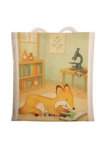 Mr. & Mrs. Panda Tasche Fuchs Lesen Design ohne Spruch in Weiß
