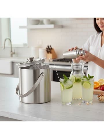 relaxdays 7tlg. Cocktail-Mix-Set in Silber