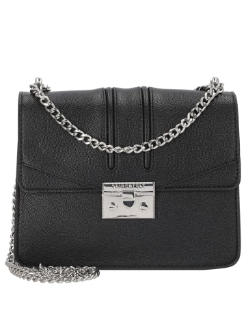 Seidenfelt Roros - Schultertasche 21 cm (soft cream) in schwarz silber
