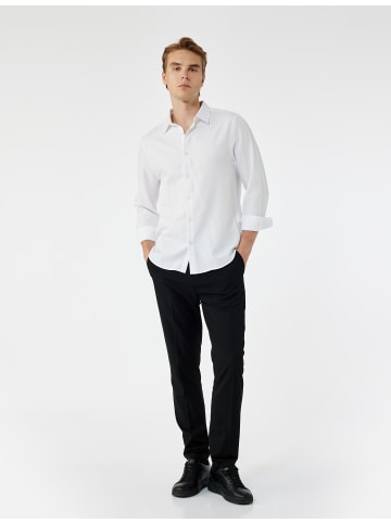KOTON SHIRTS LS BSC in Weiß