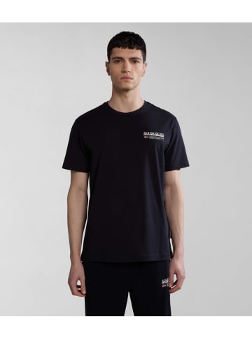 Napapijri T-Shirt "S-Kasba" in Schwarz