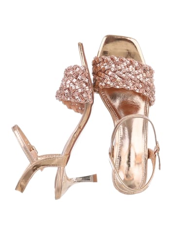 Ital-Design High-Heel Sandalette in Champagner