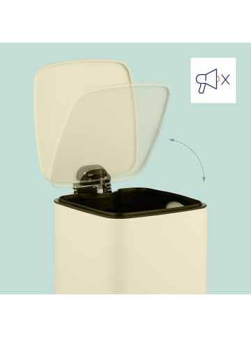 relaxdays Kosmetikeimer in Beige - 8 Liter