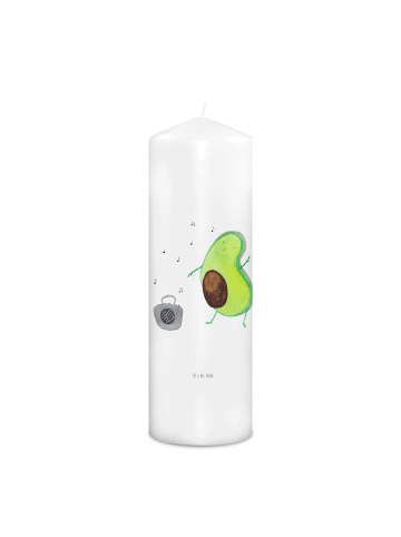 Mr. & Mrs. Panda Kerze Avocado Tanzen ohne Spruch in Weiß