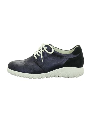 WALDLÄUFER Komfort Schnürschuhe in Blau