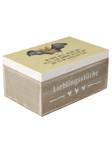 Mr. & Mrs. Panda Erinnerungsbox Fledermaus Flügel mit Spruch in Gelb Pastell