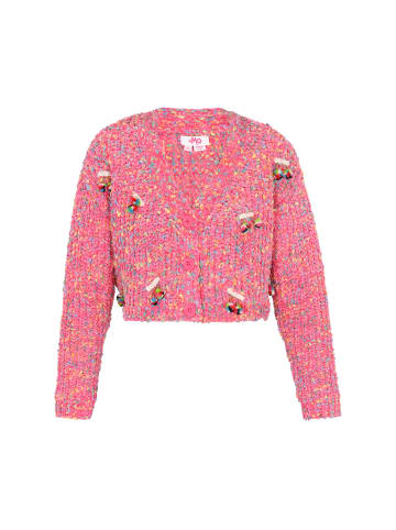 myMo Cardigan in pink multicolor