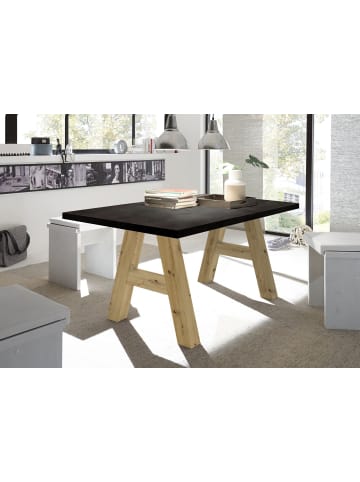 58 aufm Kessel ESSZIMMERTISCH Elia 2 180 x 90 x 75 Esstisch Asteiche/Schwarzstahl