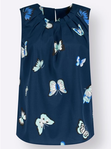 WITT WEIDEN Blusentop in marine-bedruckt