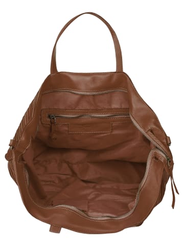 Samantha Look Shopper echt Leder in cognac