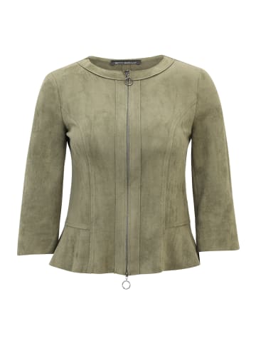 Betty Barclay Blazer-Jacke mit Reißverschluss in Dusty Olive