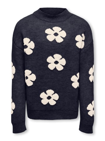 KIDS ONLY Pullover KOGNAJA L/S FLOWER PULLOVER KNT in night sky