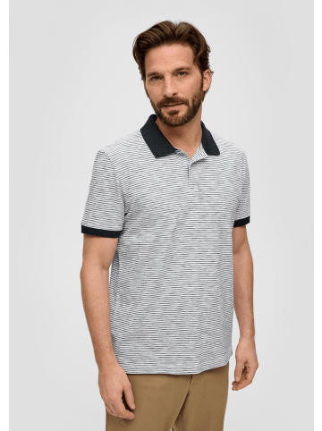 s.Oliver Polo-Shirt kurzarm in Weiß