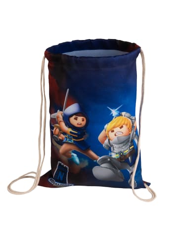 United Labels Playmobil Novelmore Turnbeutel mit Kordelzug 43 x 32 cm in blau