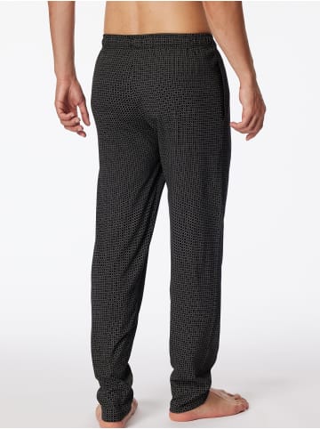 Schiesser Lange Pyjamahose Mix & Relax in Schwarz