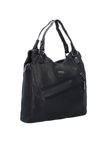Greenland Nature Black Nappa Schultertasche Leder 38 cm black