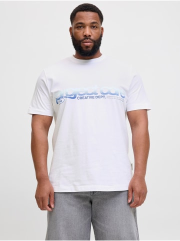 JACK & JONES PLUS T-shirt in Bright White